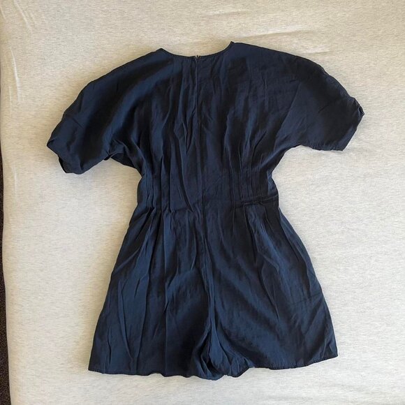 COS Black Short Puff Sleeve Romper - Picture 4 of 5